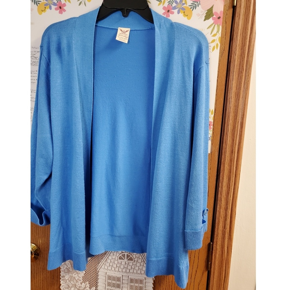 Blue Cardigan Sweater